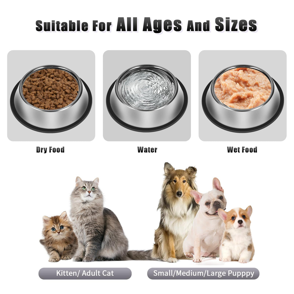 Serentive multi-pet feeding-friendly bowls suited for small, medium, and large pets.