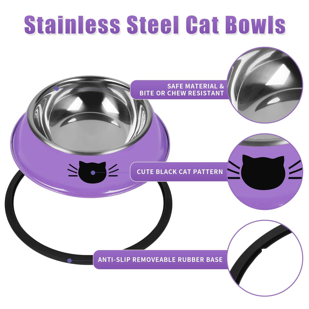 Serentive removable rubber base for cat bowls shows easy cleaning and stability