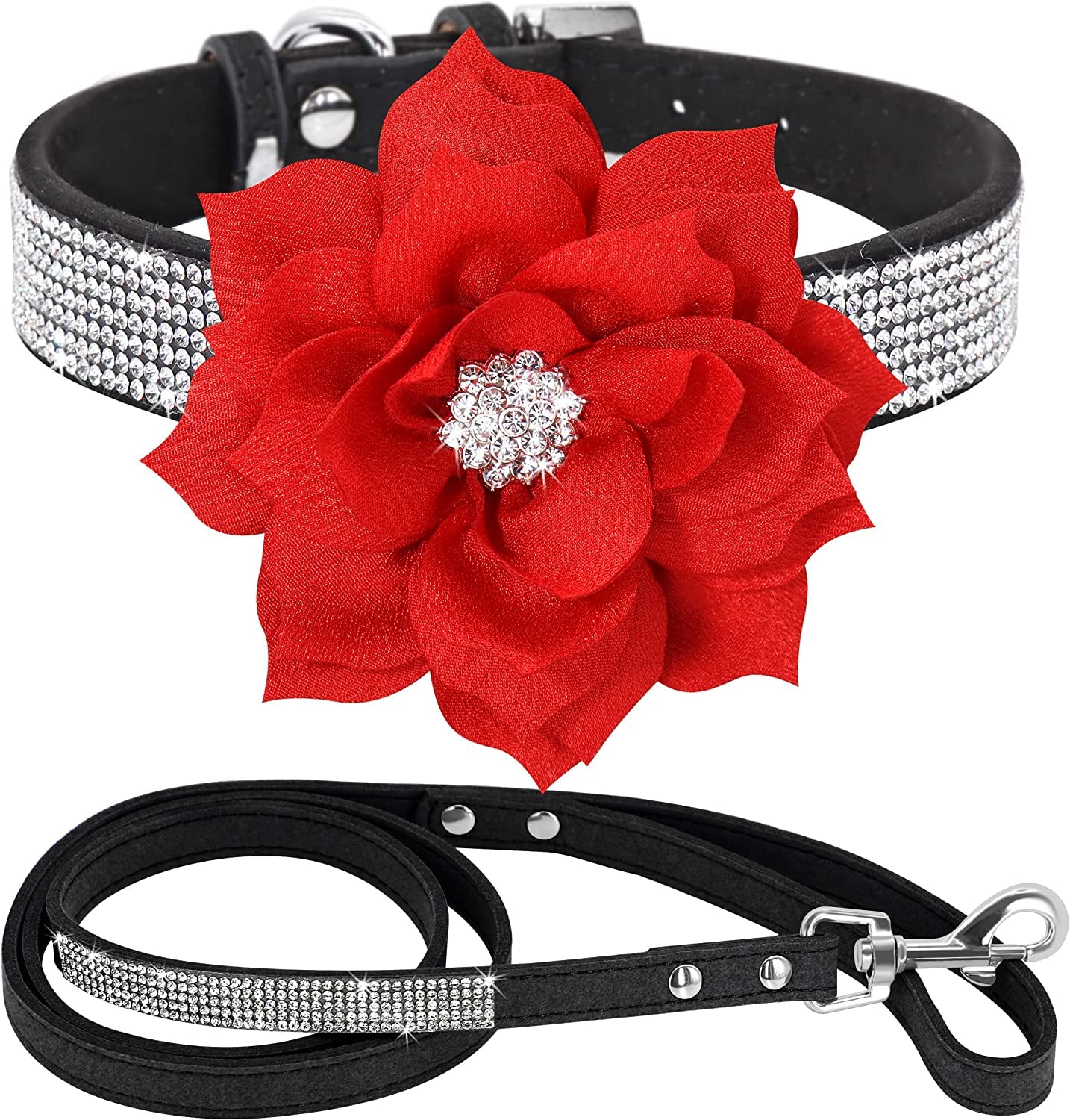 Serijoars rhinestone collar close up on Black2 for stylish daily wear