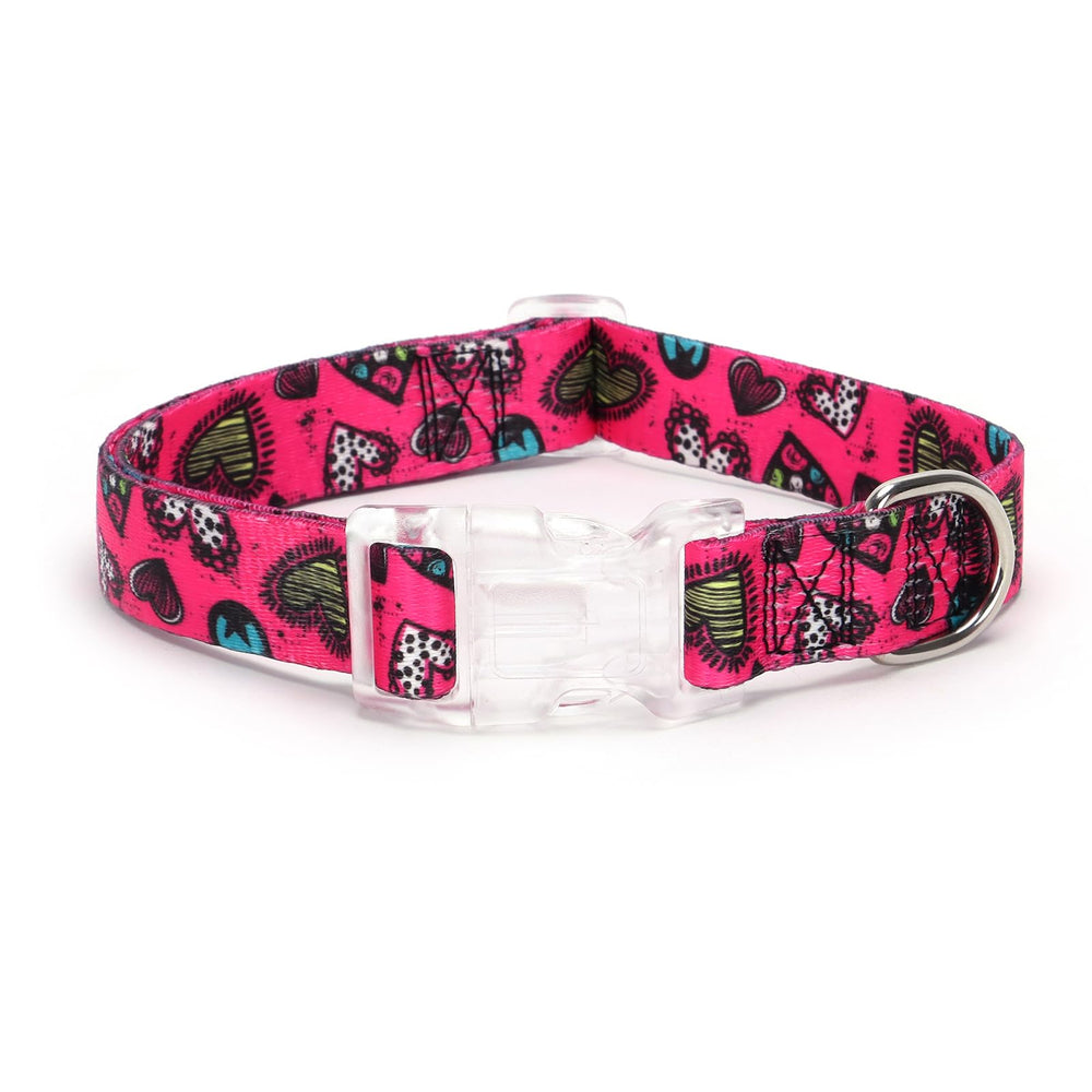 Serijoars floral print collar XS on a small dog offers soft cotton comfort for daily walks