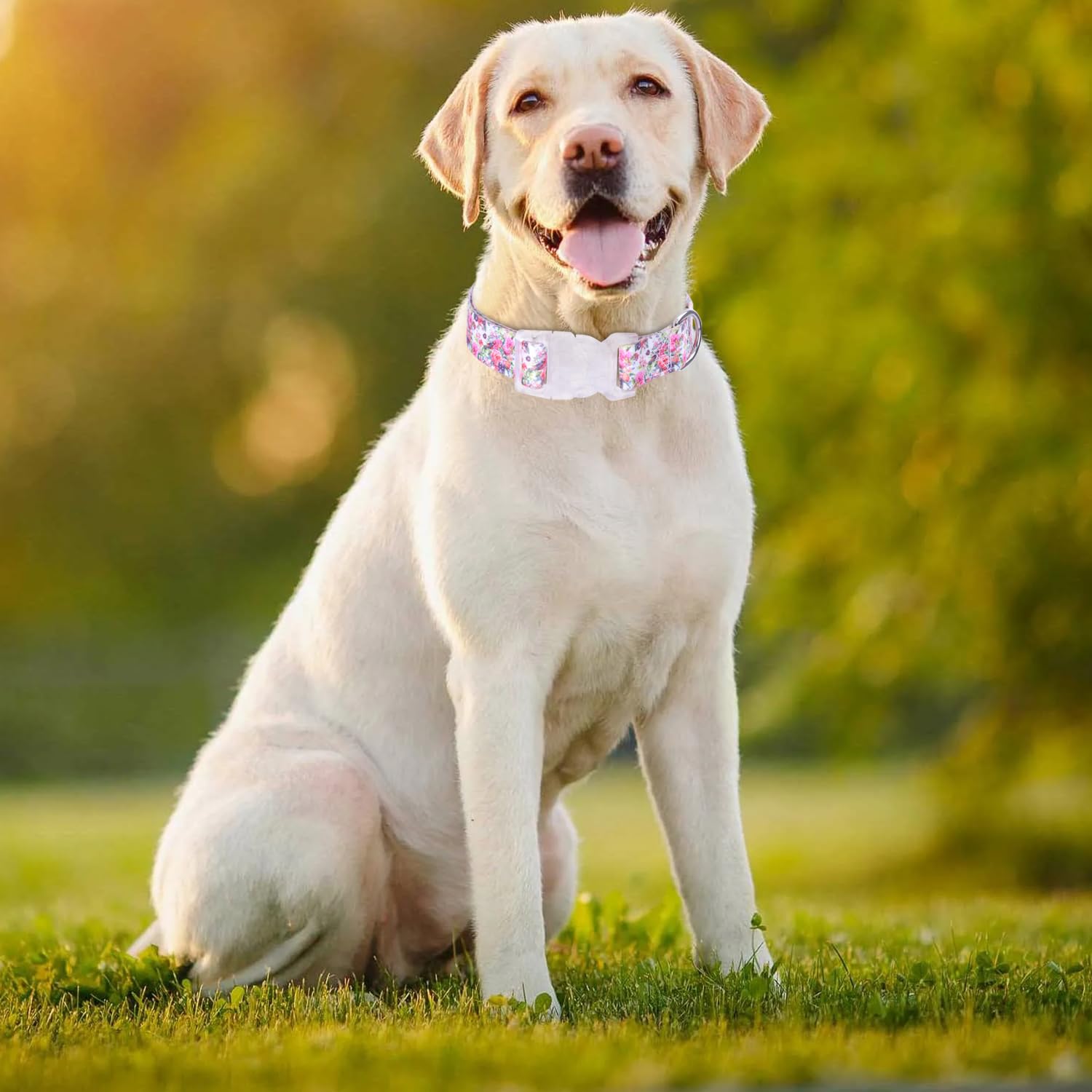 Serijoars soft cotton floral collar offers gentle, skin-friendly wear