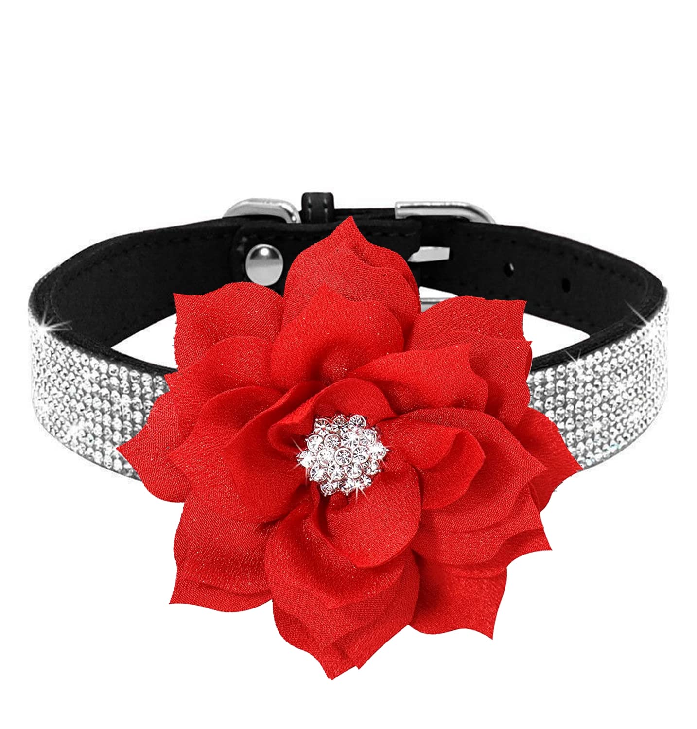 Serijoars small-dog-collar rhinestone sparkle for stylish walks