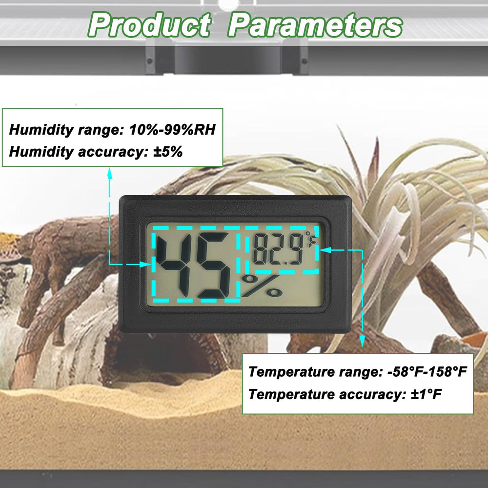 Serundo Auto thermometer-humidity gauge installed with double-sided tape for clean setup.