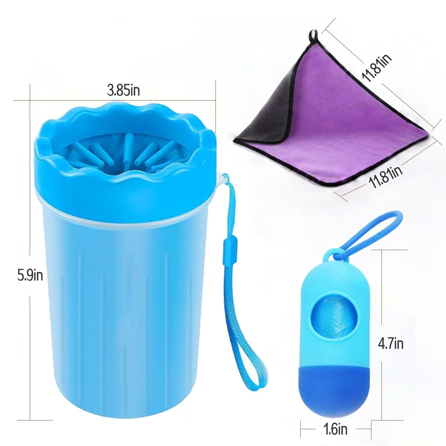 SESAWILLIAM cup-2 blue cleaner in use by a pet owner