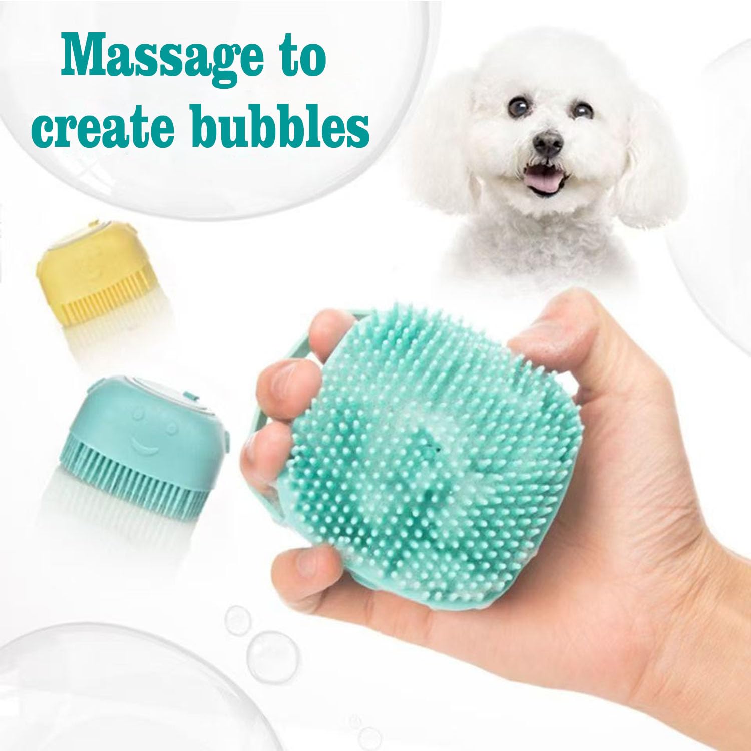 SESAWILLIAM brush provides a relaxing massage while cleansing your dog