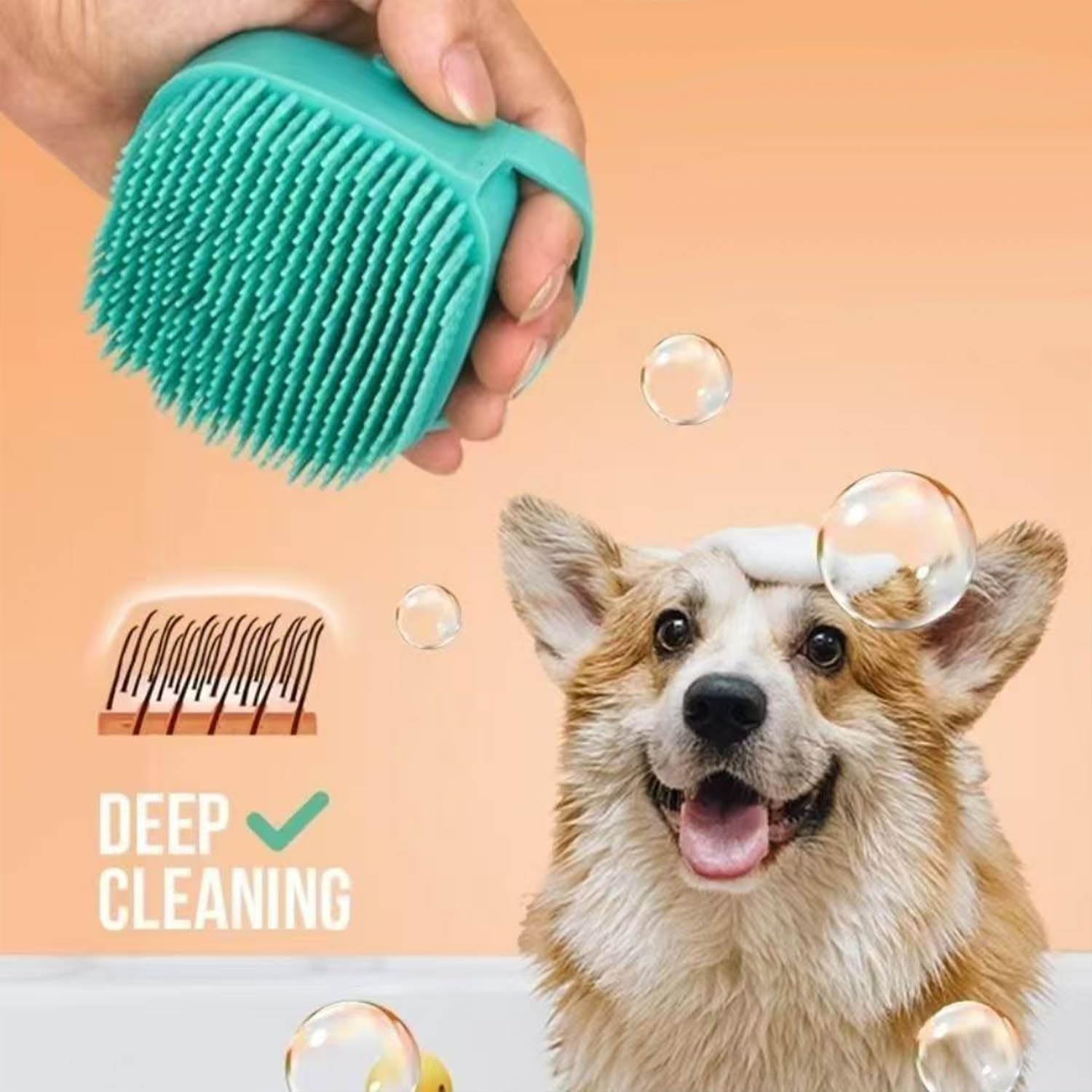 SESAWILLIAM silicone brush uses soft materials for safe bathing.