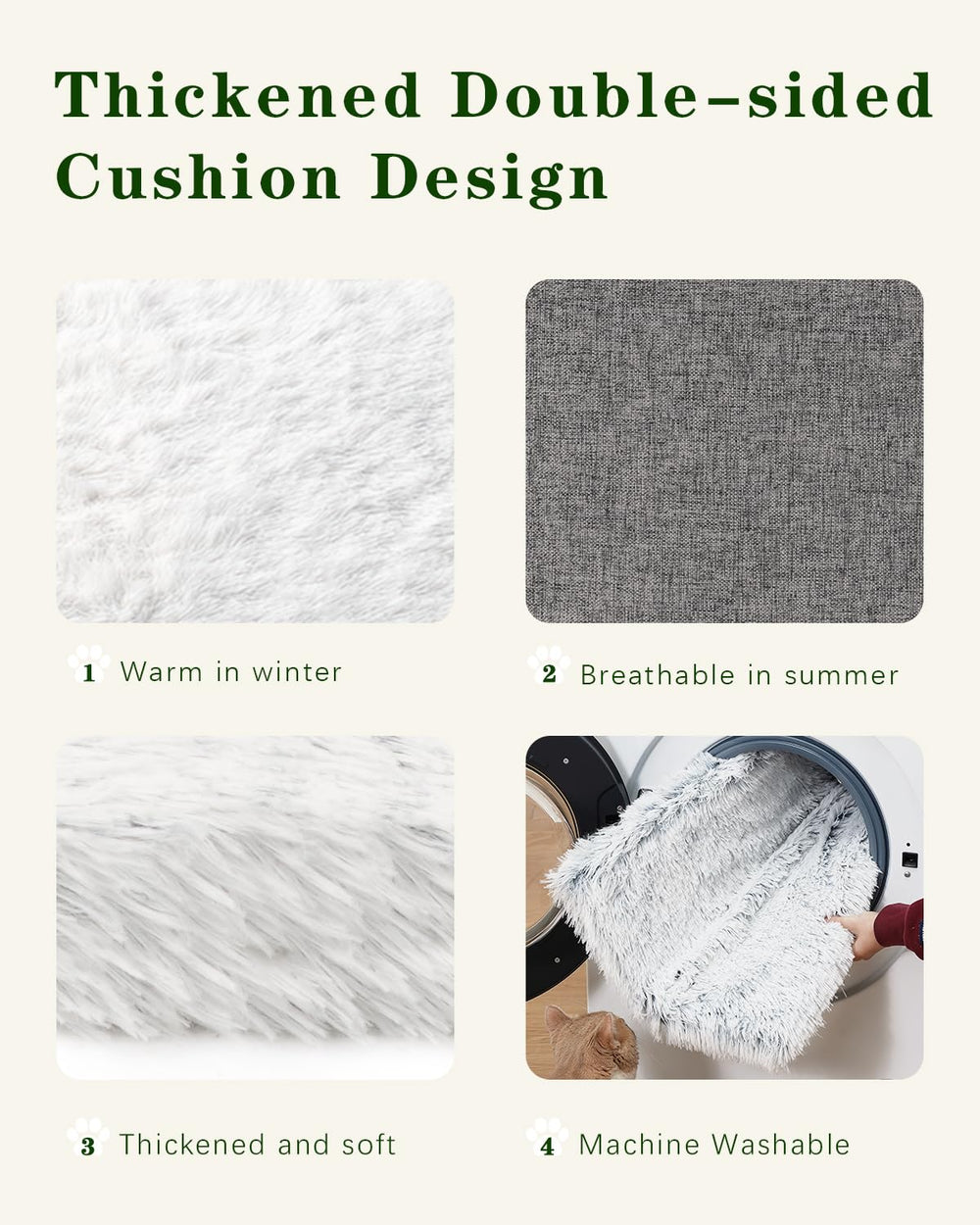 SETVSON interior-cushion-removable-soft-bedding stays breathable in summer.