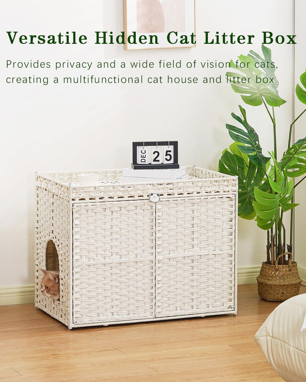 SETVSON two S hooks for scoops bolster tidy storage beside the enclosure