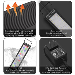 SEVENCONST 24/7 mode extendable brackets enable easy tank installation.