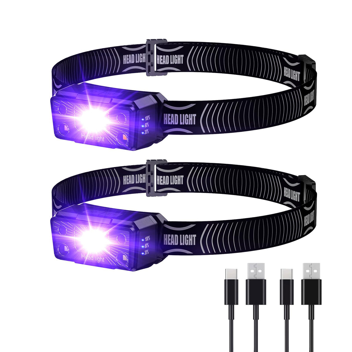 SEVENKA UV headlamp beam highlights hidden stains for quick inspection.