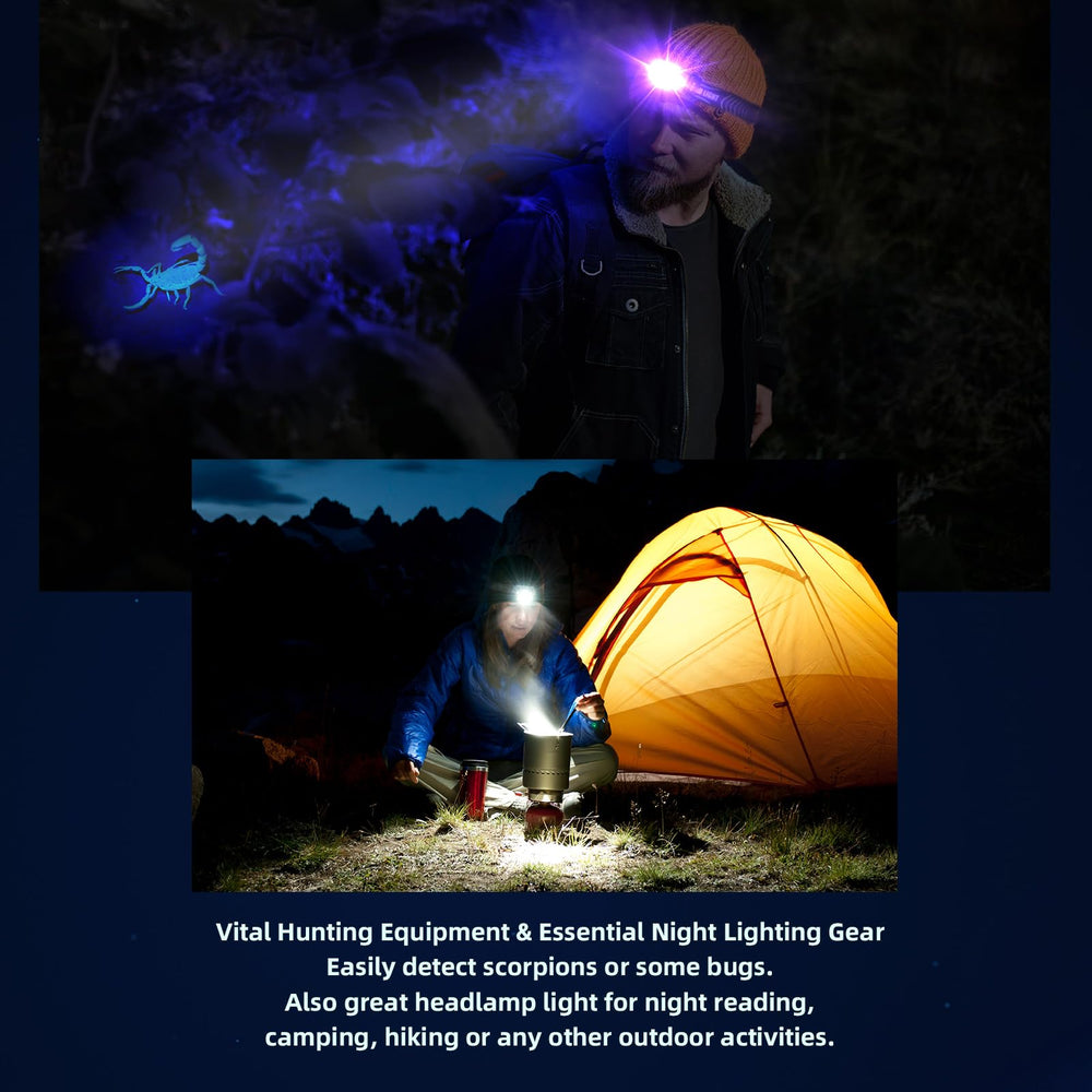SEVENKA headlamp motion-sensor mode enables hands-free use.