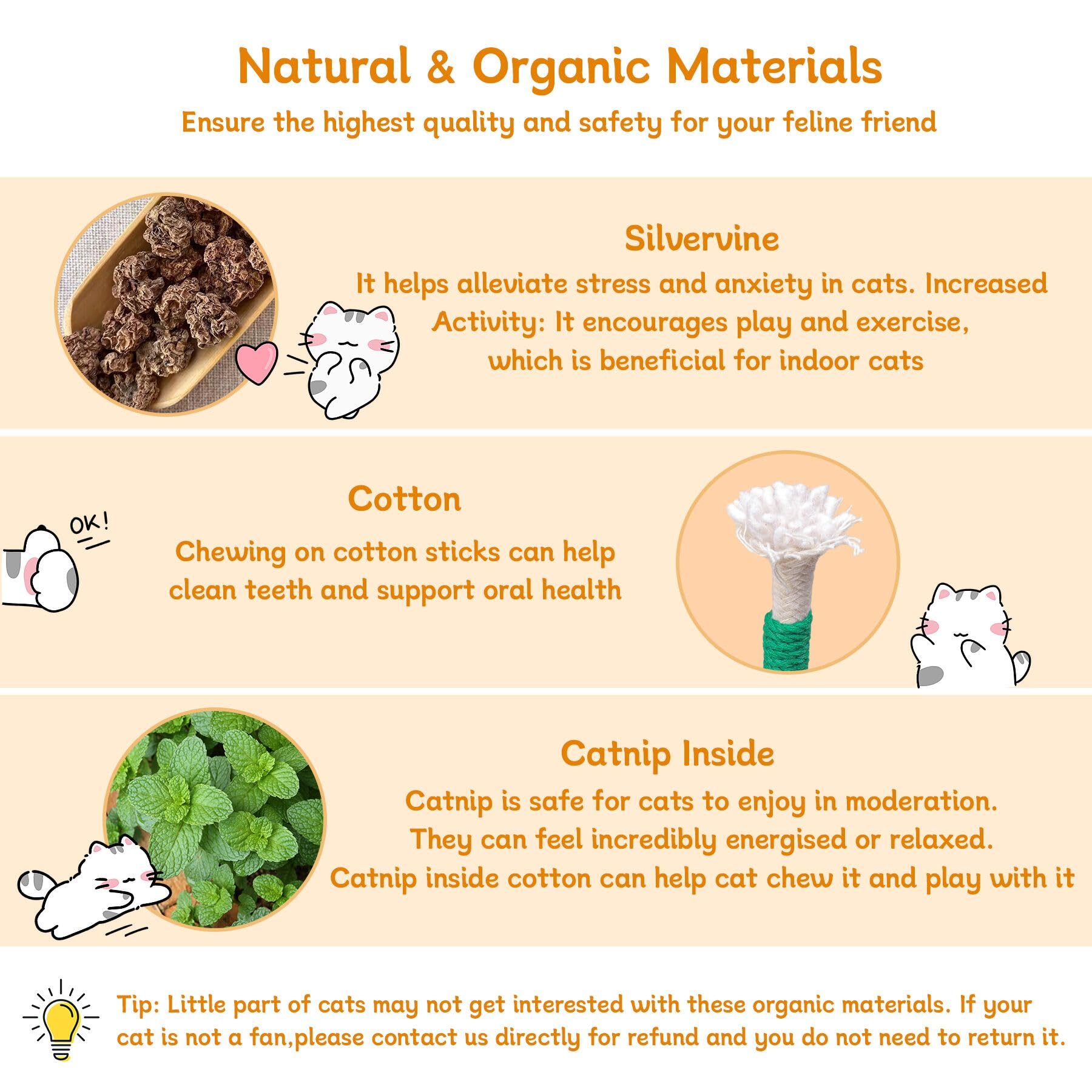 SEVENKA silvervine cat chew sticks in-pack demonstrate long-lasting durability