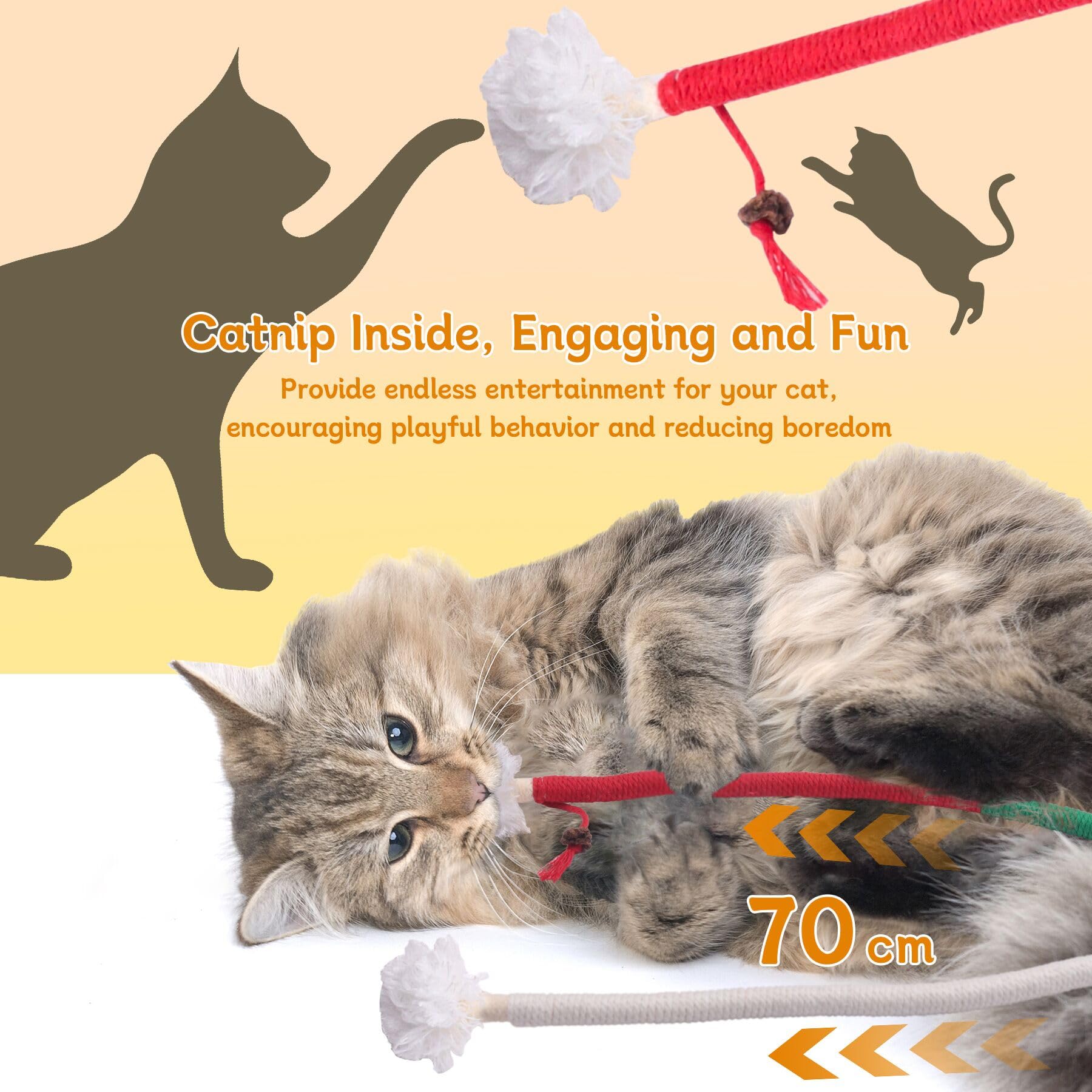 SEVENKA stress-relief cat-toy shows calming play for anxious moments
