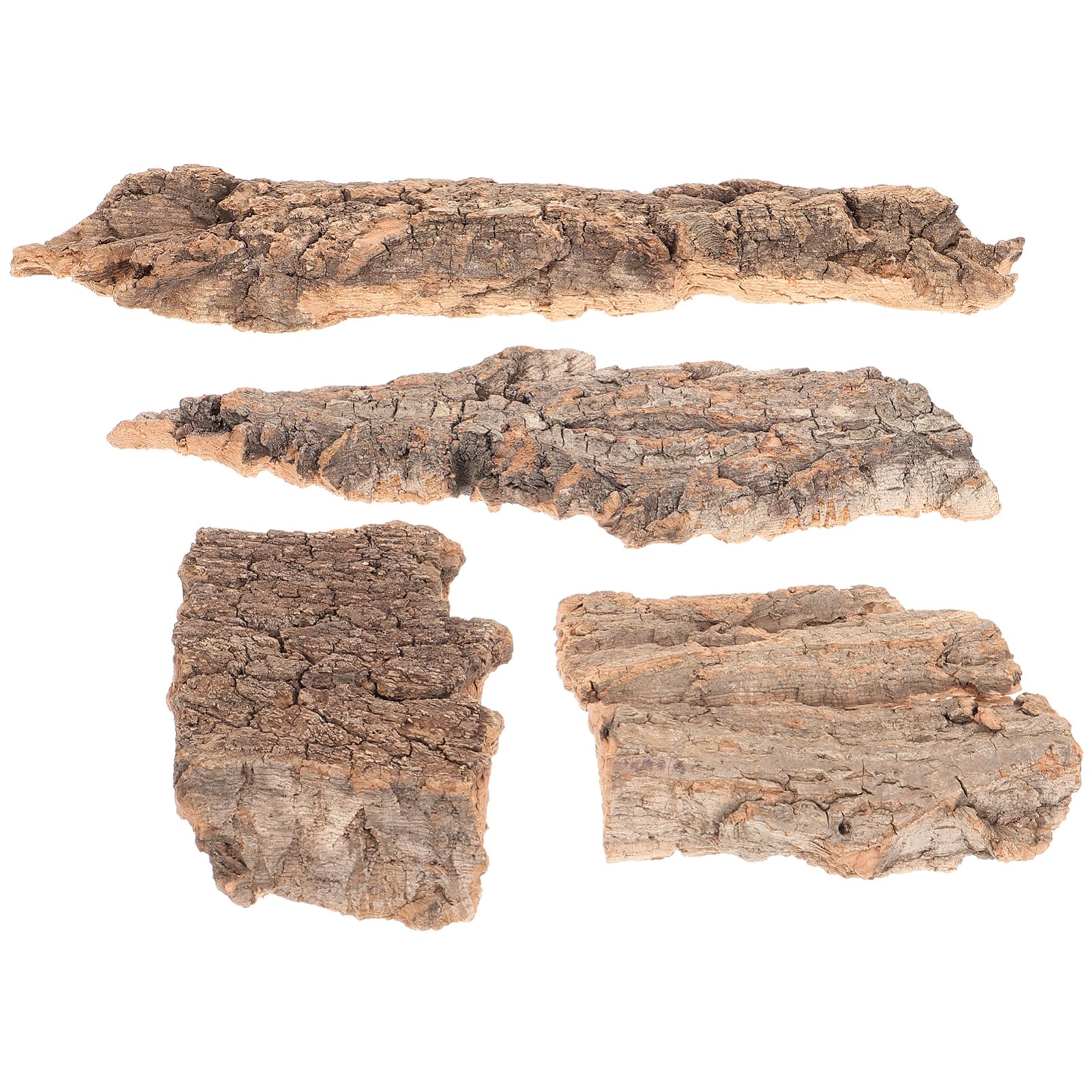 SEWACC cork bark bits for bearded dragons provide cozy hides