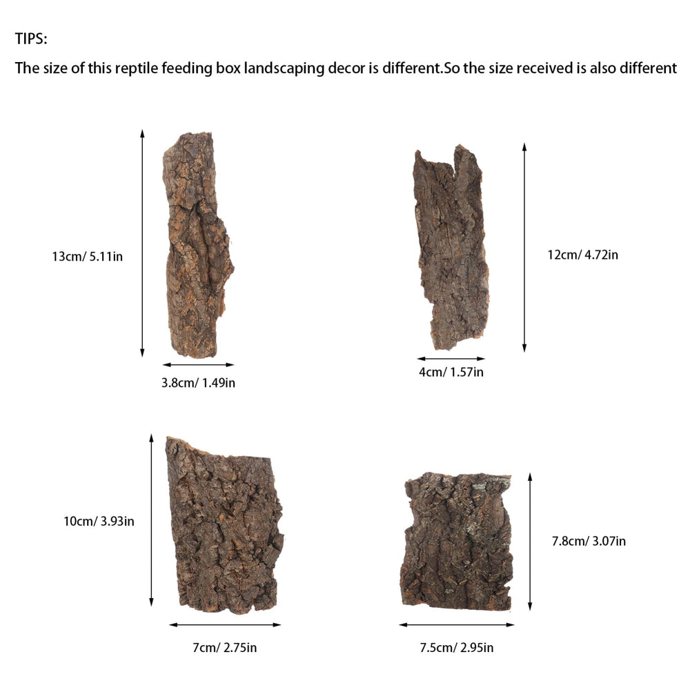 SEWACC cork bark bits package photo demonstrates ready-to-use reptile substrate