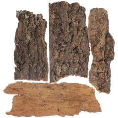 SEWACC natural cork bark bits flat bedding view for reptile habitats