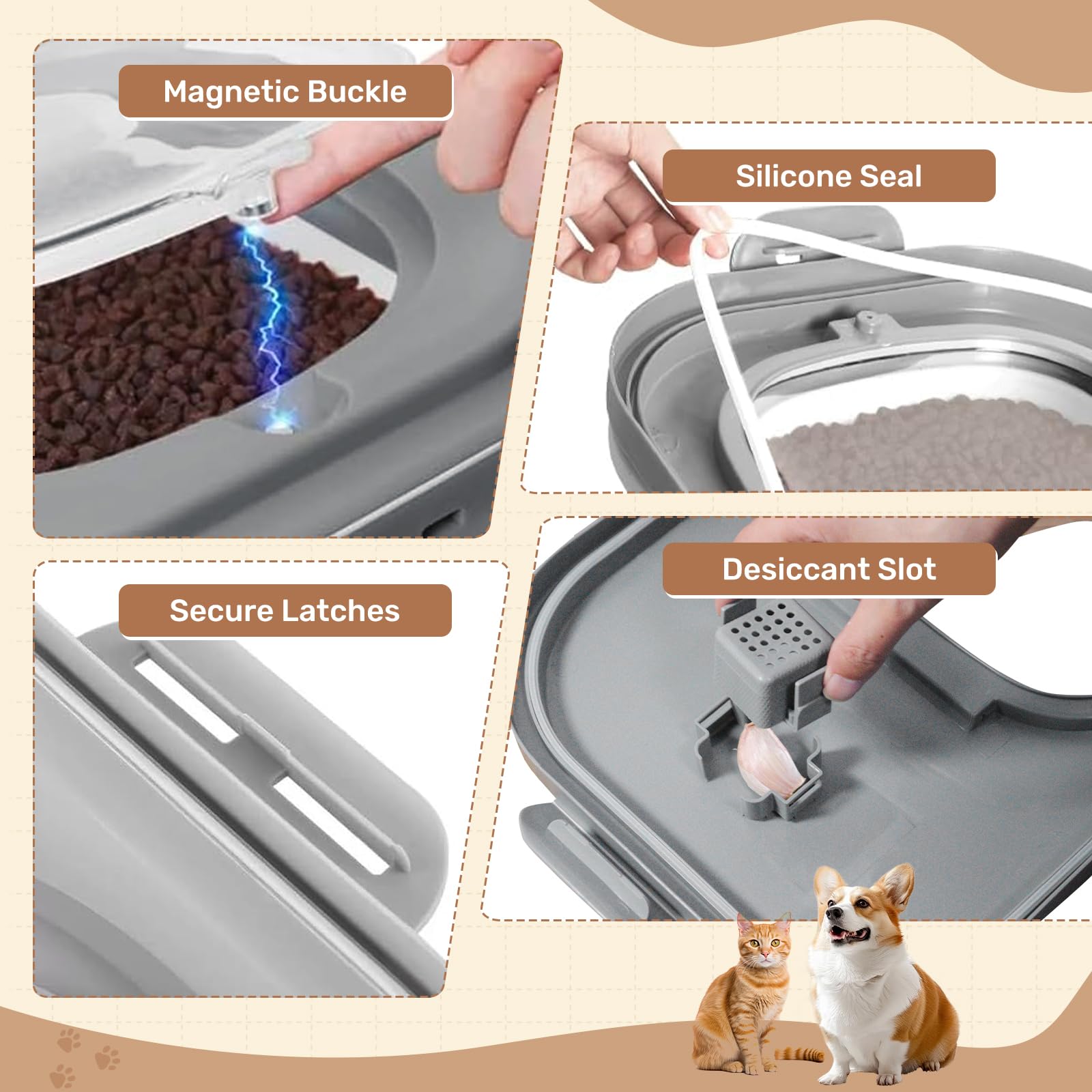 SEWIU 1 cup scoop included for simple portion control