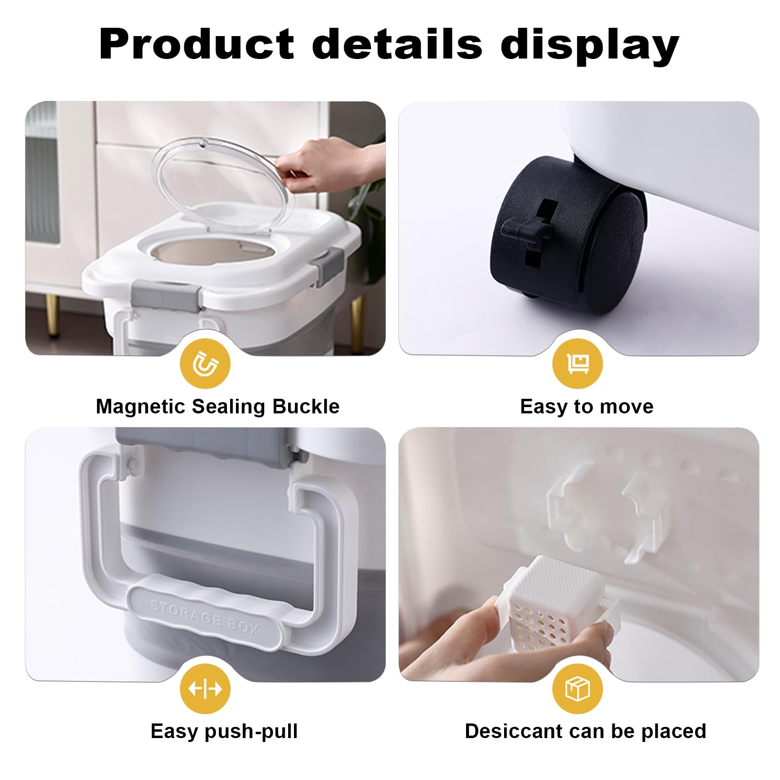 SEWIU four detachable wheels enable easy kitchen mobility.