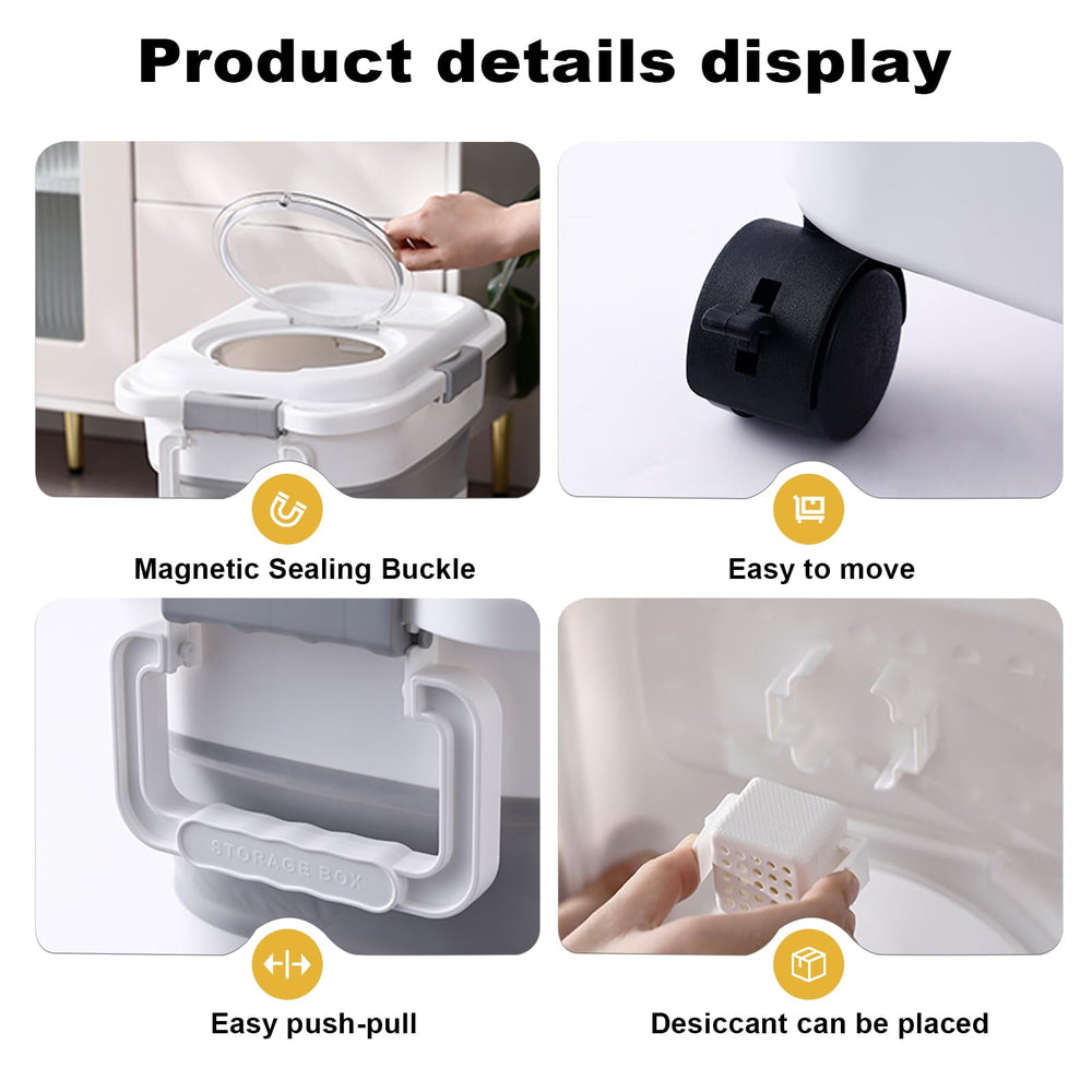 SEWIU four detachable wheels enable easy kitchen mobility.