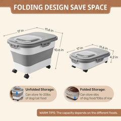SEWIU tight seal lid keeps dry kibble protected from moisture