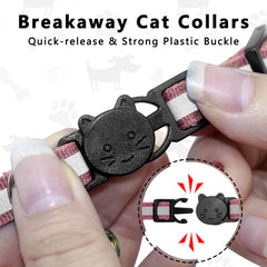 Seyezo pink collar includes a bell for audible cues during exploration.