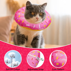 Seyezo cat cone adjustable-strap provides secure fit for various neck sizes