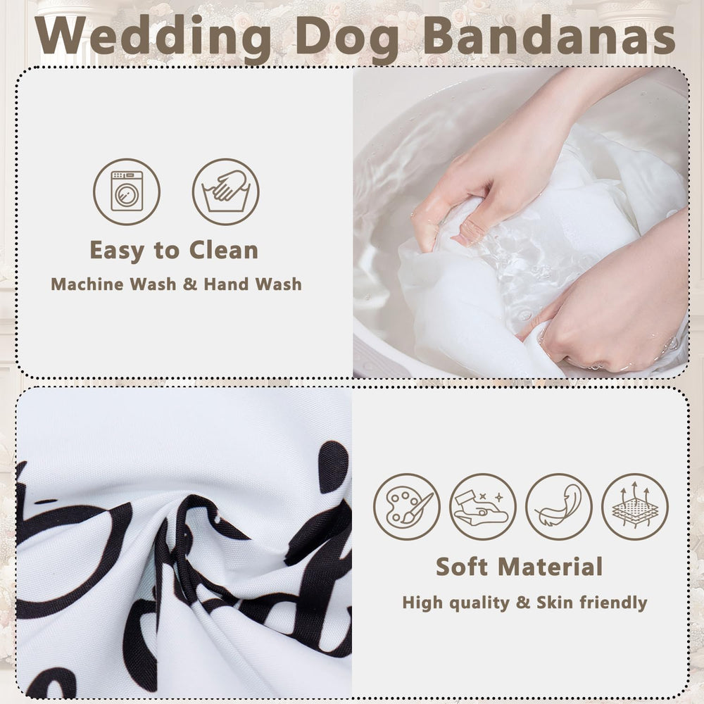 Seyezo multi-pack dog bandana options for coordinating wedding looks.