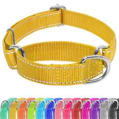 Seyezo martingale collar no buckle for secure daily wear and easy adjustments.