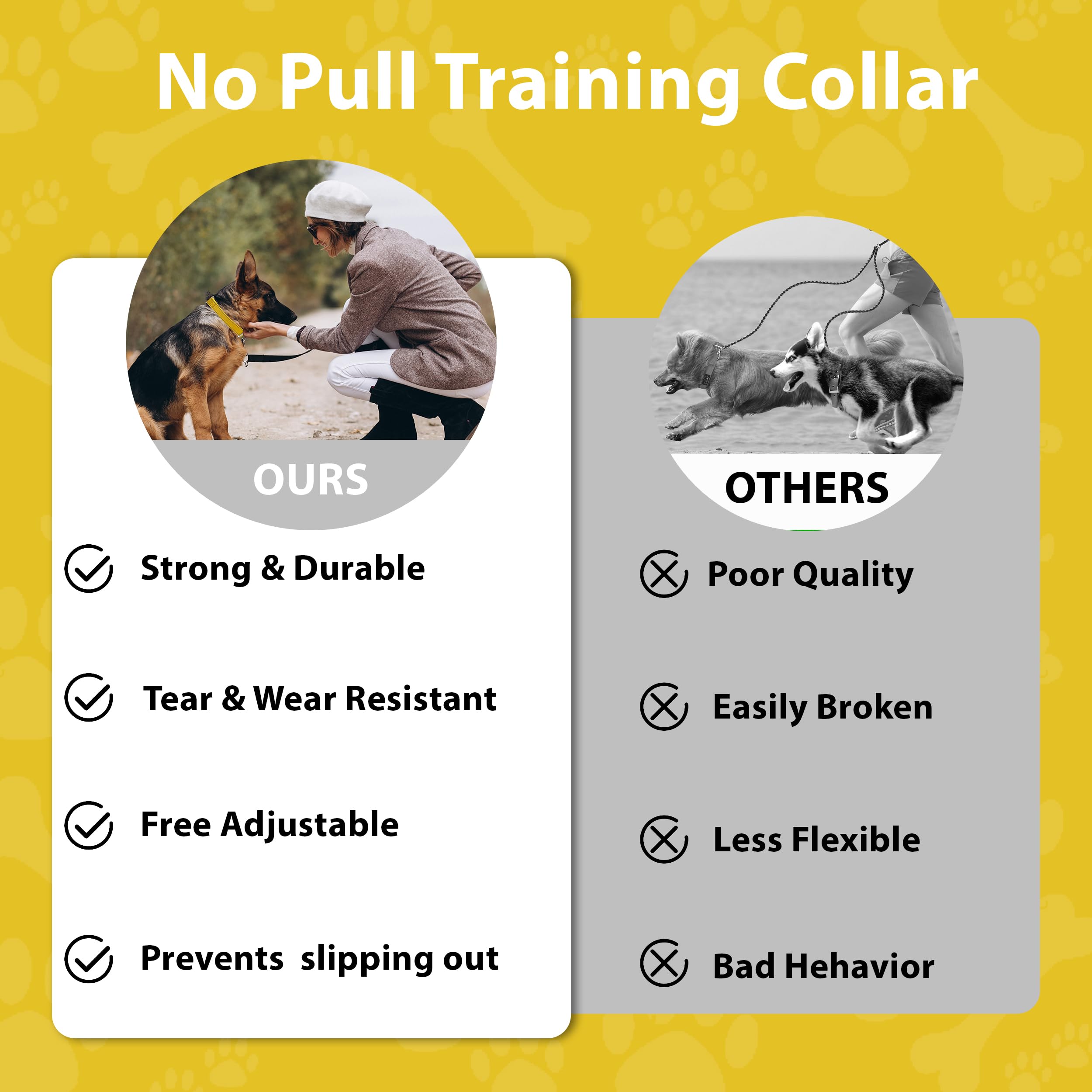 Seyezo martingale collar no-pull training supports safer walks.
