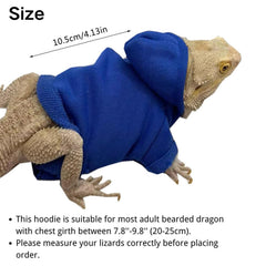SEZDEKI bearded dragon hoodie front view ideal for photos and walks