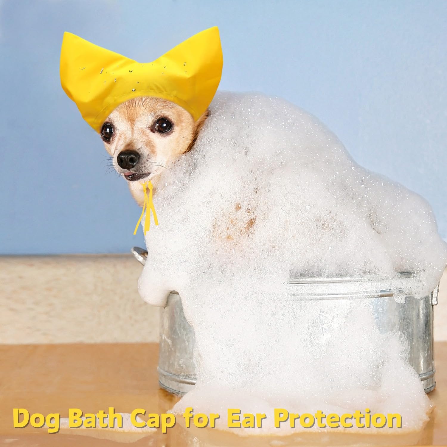 SEZDEKI pet grooming accessory yellow cap adds practicality and style