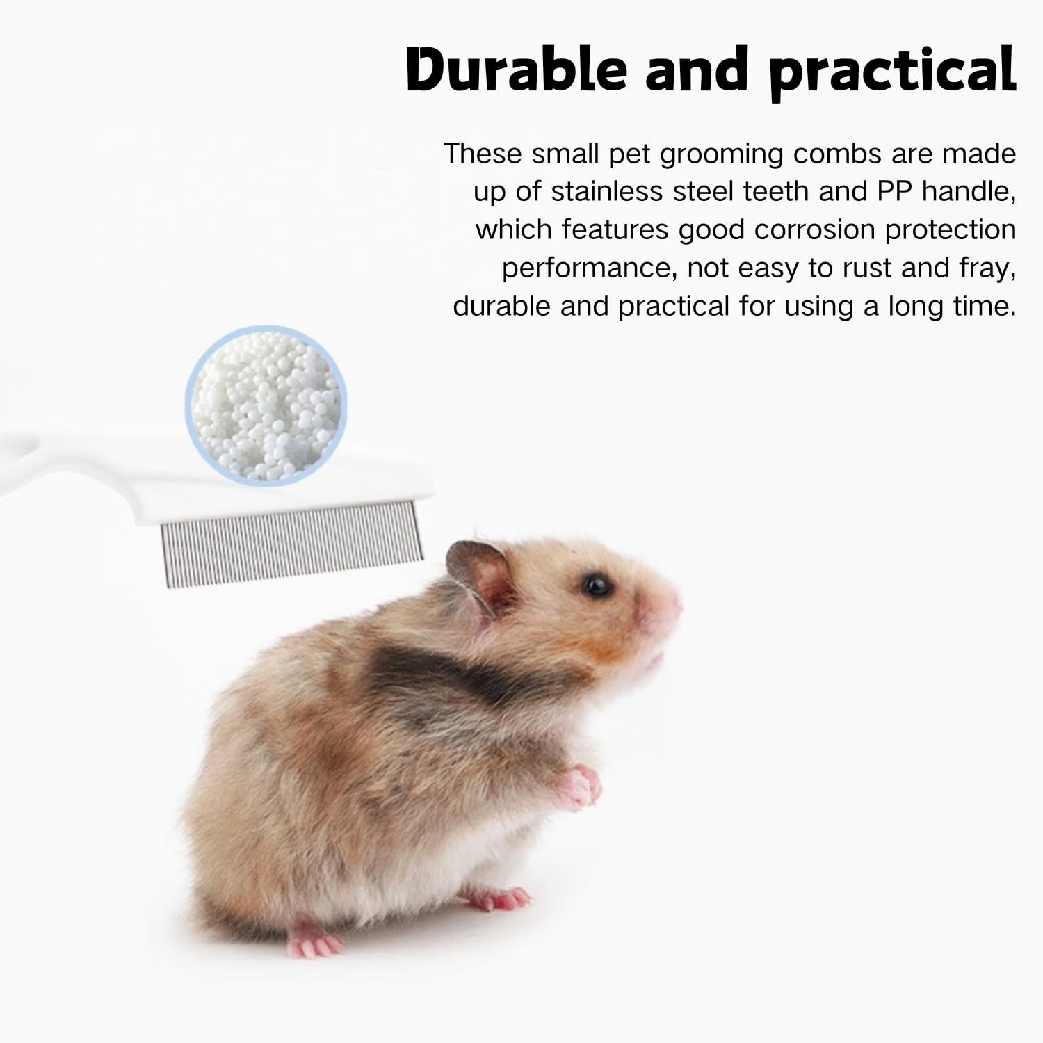 SEZDEKI rounded-teeth handle offers easy-grip comfort while grooming.