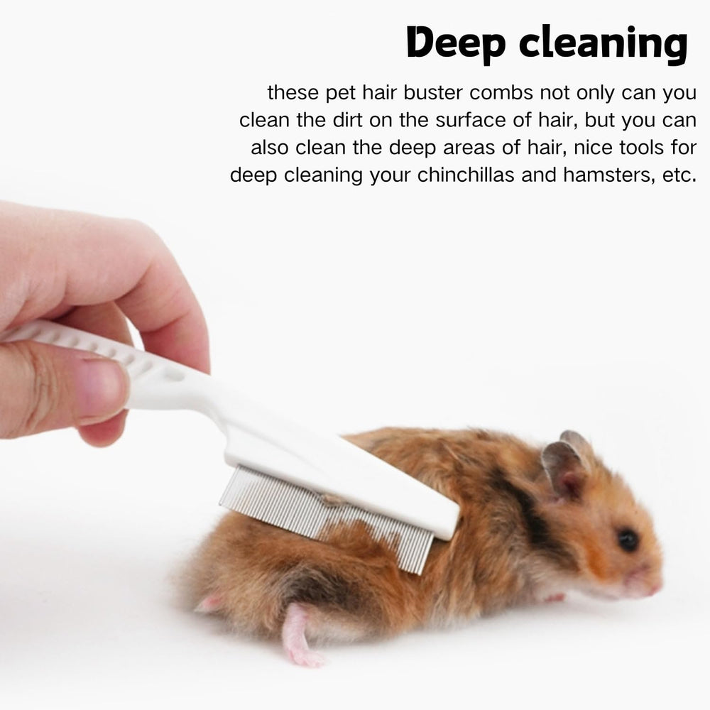 SEZDEKI stainless steel teeth glide through fur, aiding detangling and shedding management.