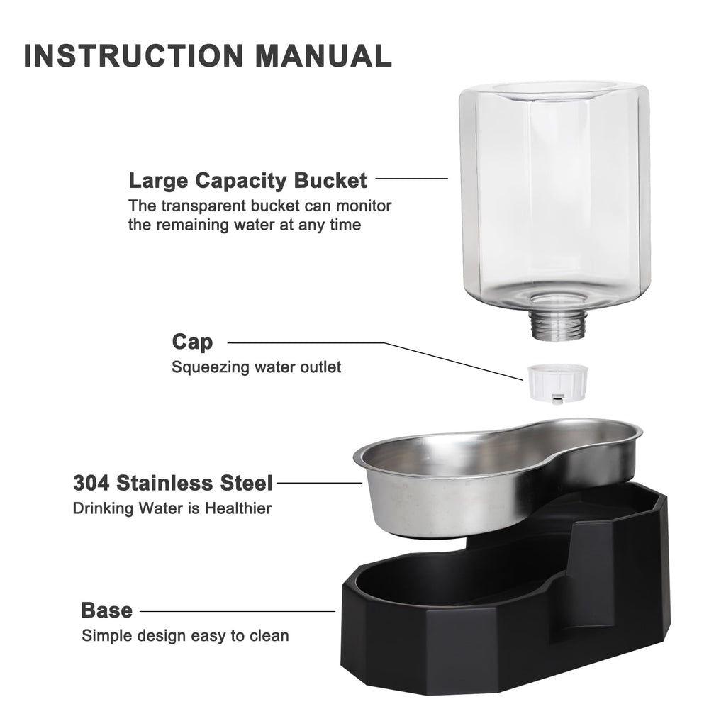 Sfozstra stainless-steel dispenser offers rust resistance and safe drinking water.