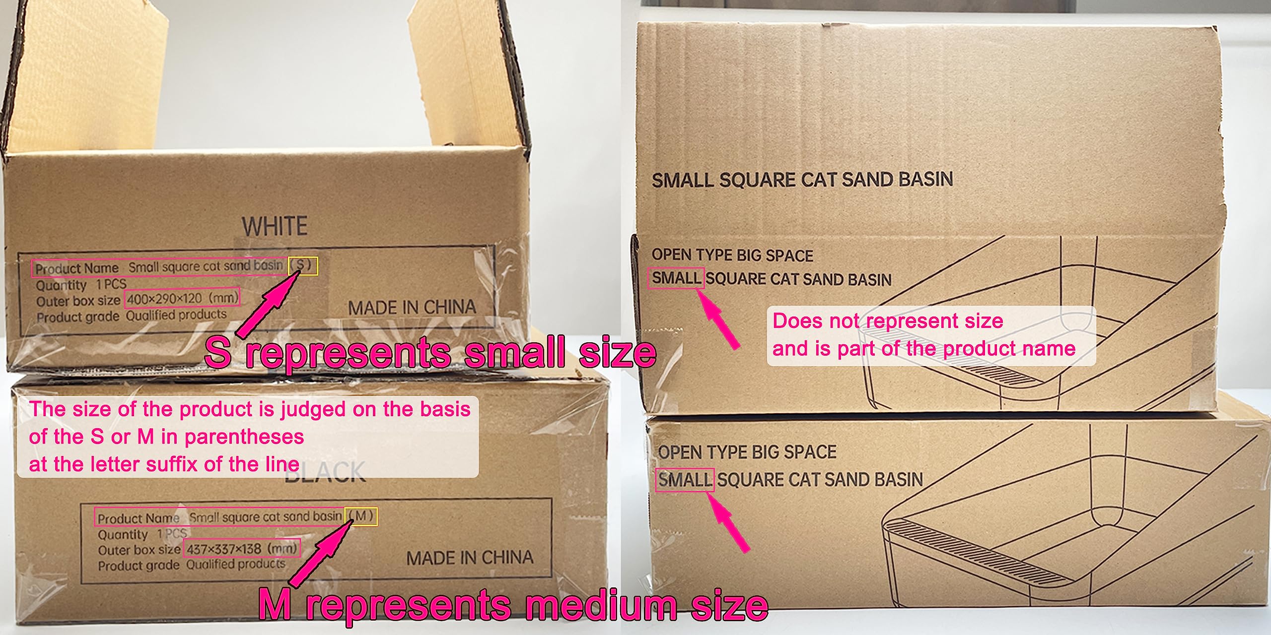 Sfozstra open-top litter box side profile shows tall walls to reduce litter scatter.