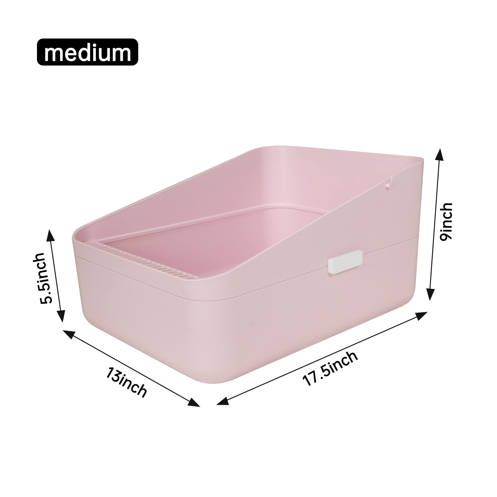Sfozstra self-cleaning sifting tray pink demonstrates easy waste separation.