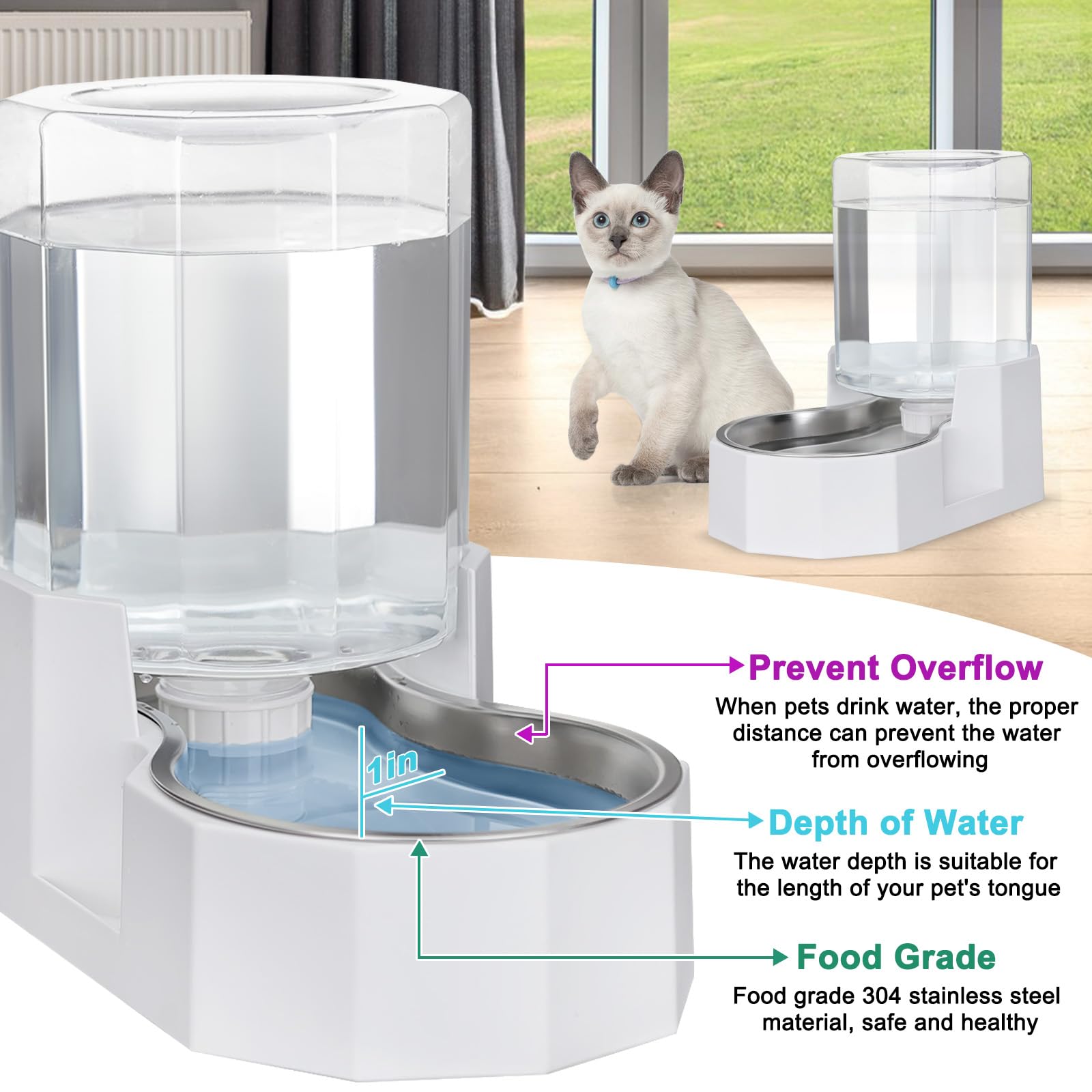 Sfozstra Spill-proof base minimizes spills during drink moments.
