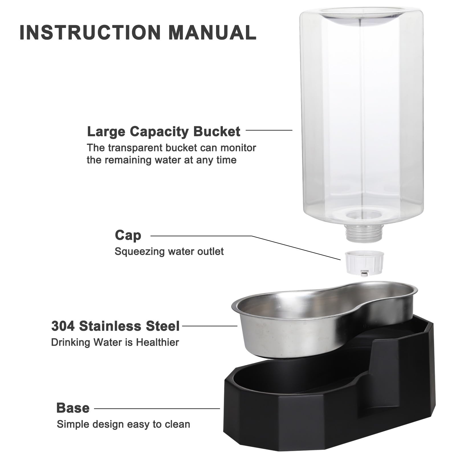 Sfozstra spill-proof base with raised rim and non-slip pads