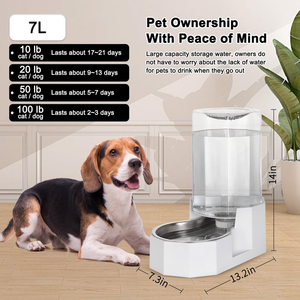 Sfozstra stainless steel dog water bowl provides odorless, safe water