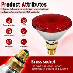 SFYJZJUUS heat lamp with E26 base for secure, easy replacement