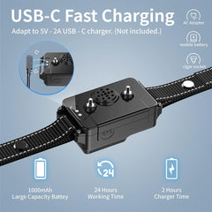 Sglyq GPS dog fence waterproof collar ready for all-weather use.