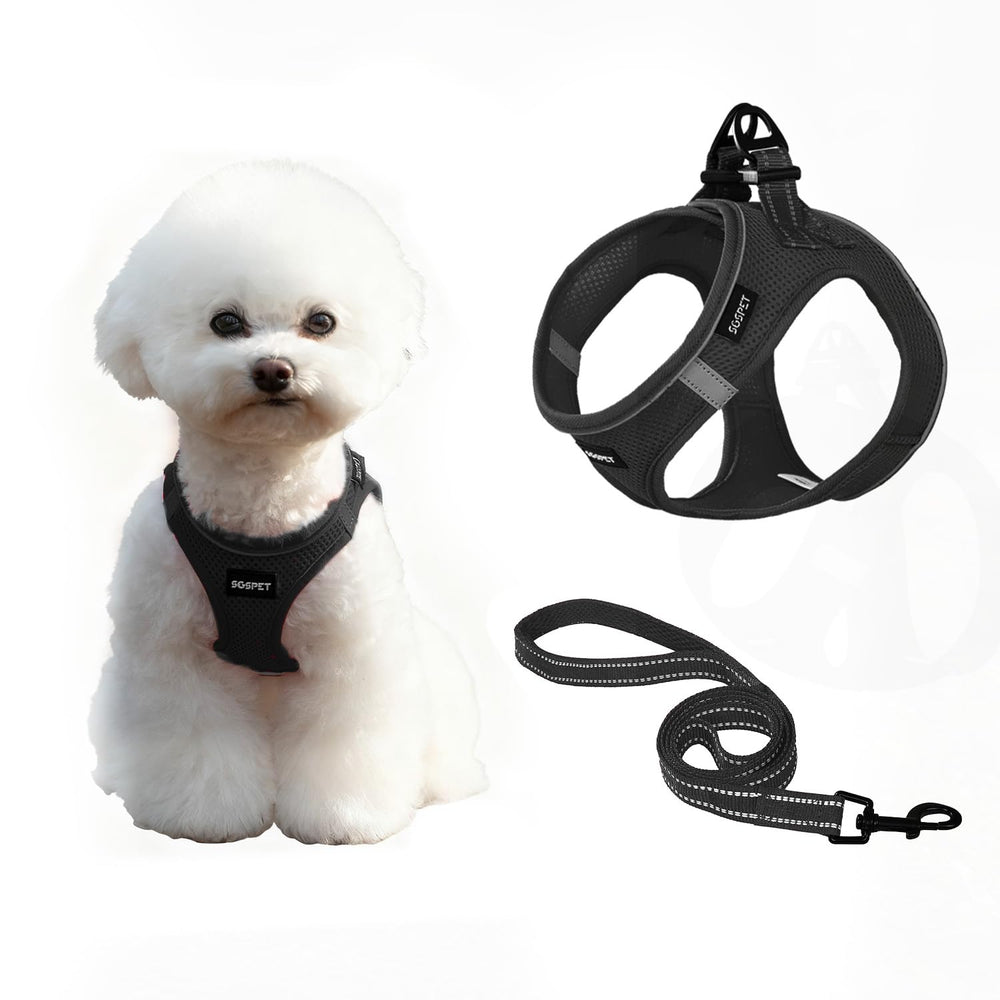 SGSPET breathable dog harness mesh keeps pets cool during walks