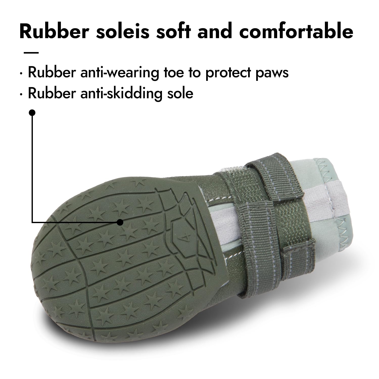 SGSPET dog shoes close-up material shows flexible, protective fabric.