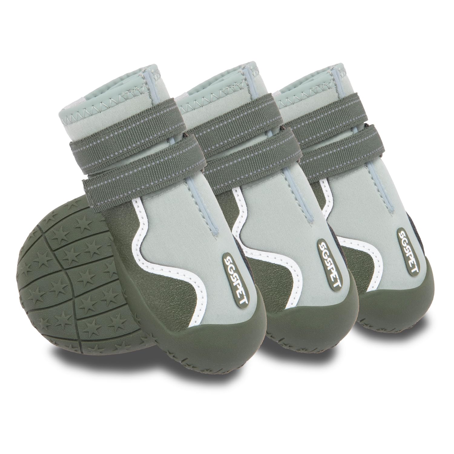 SGSPET dog shoes waterproof boot shows durability in wet conditions.