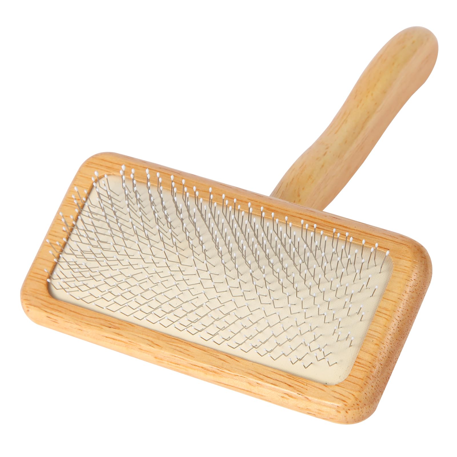 SGSYRYCO dog slicker brush with coated tips for gentle detangling and undercoat care.
