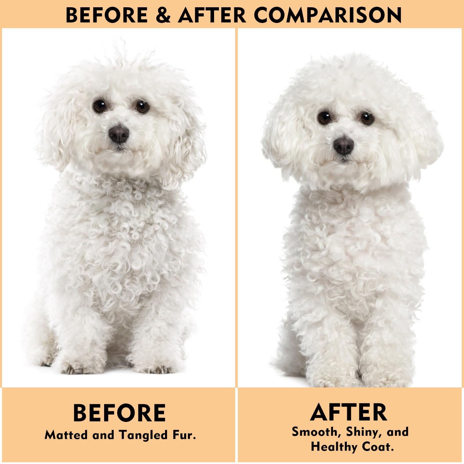 SGSYRYCO long-haired dog grooming demonstrates efficient mat prevention.