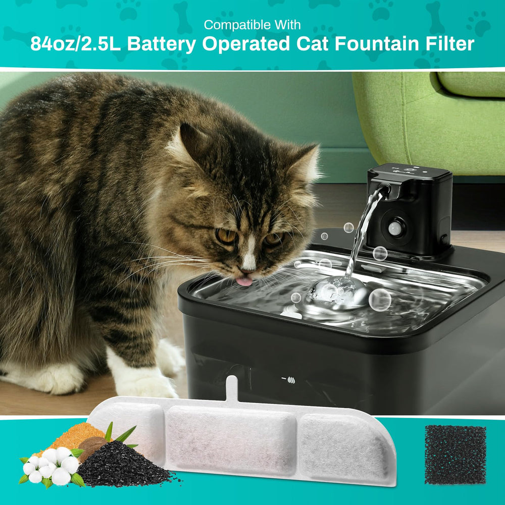 SgurFin 6-pack filters and sponges simplify fountain maintenance.