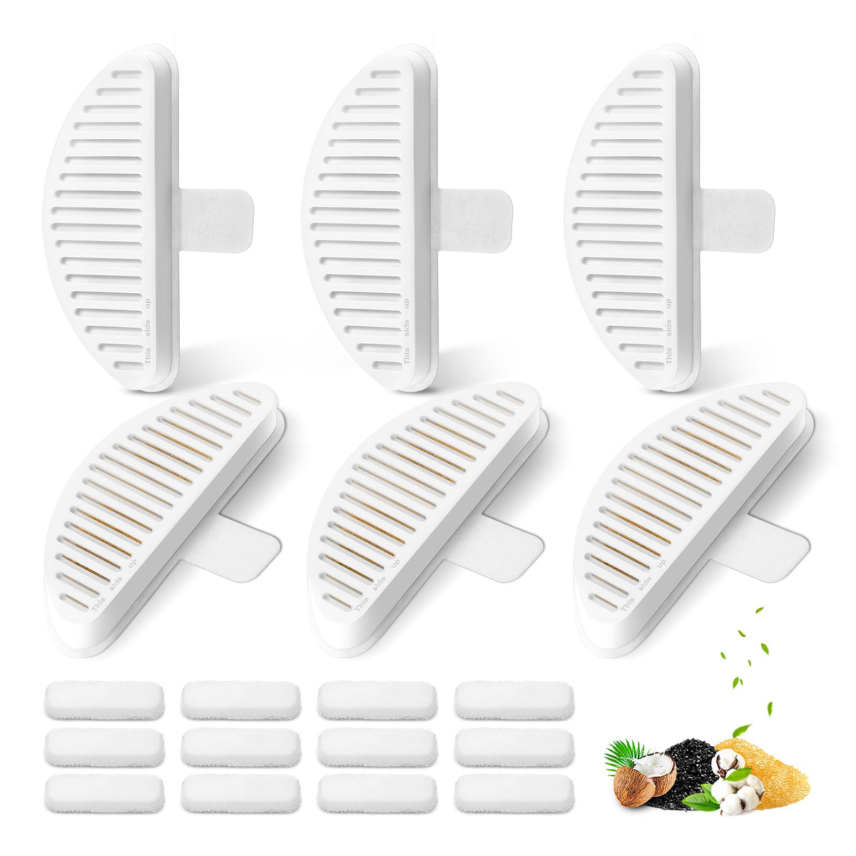 SgurFin cat fountain 6-pack filters keep water fresh for daily hydration.