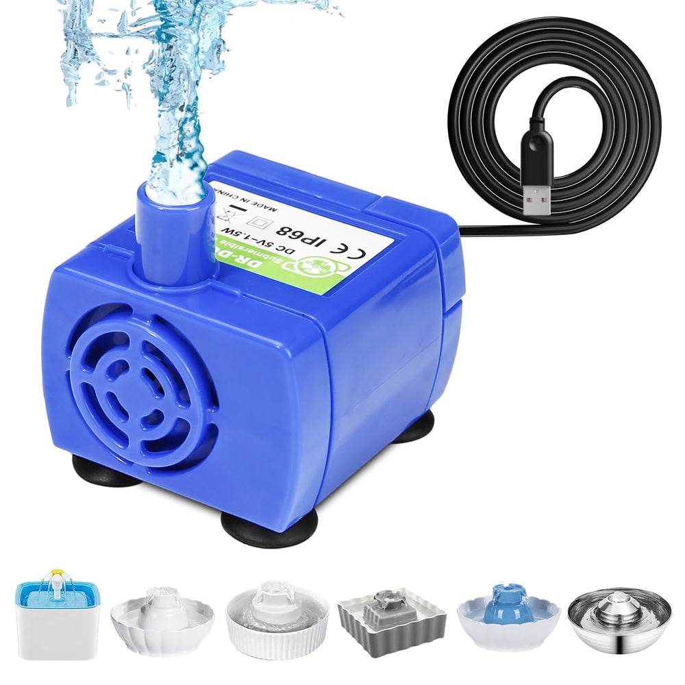 SgurFin cat water fountain pump compatibility demonstrates broad fit for compatible fountains.