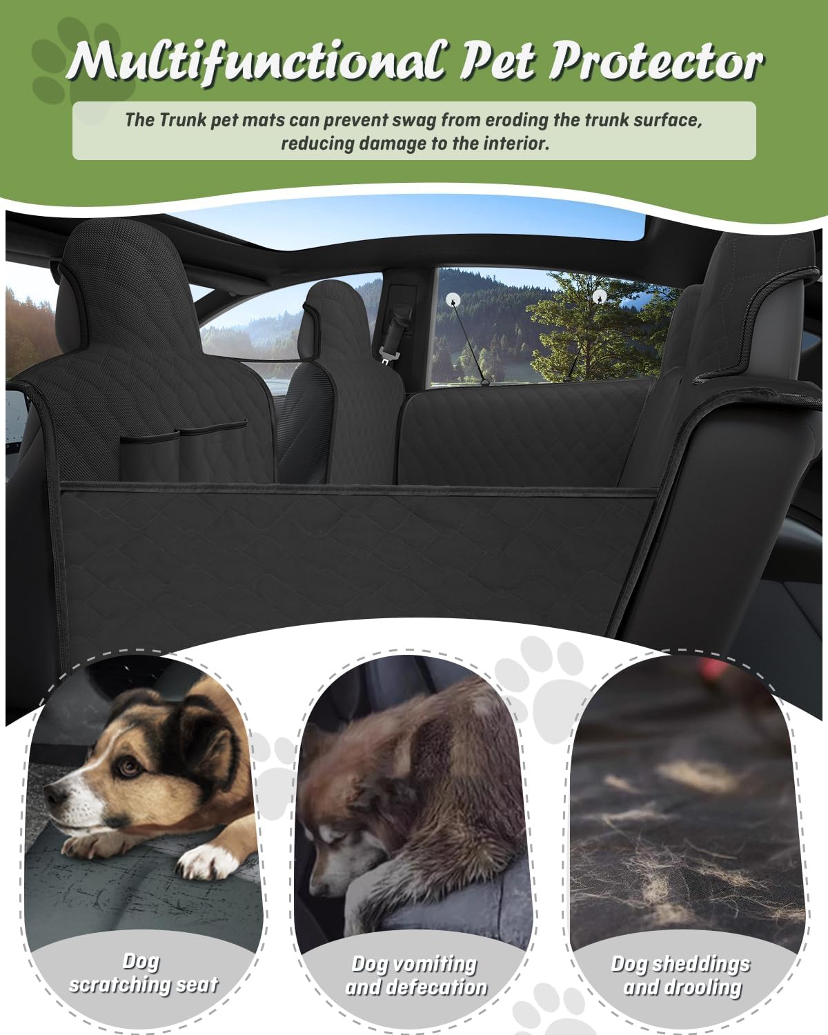Shademax non-slip backing prevents shifting for safer, calmer trips.